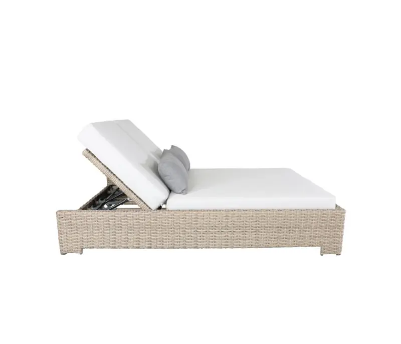 Drift Teak Double Chaise Day Bed, view 2
