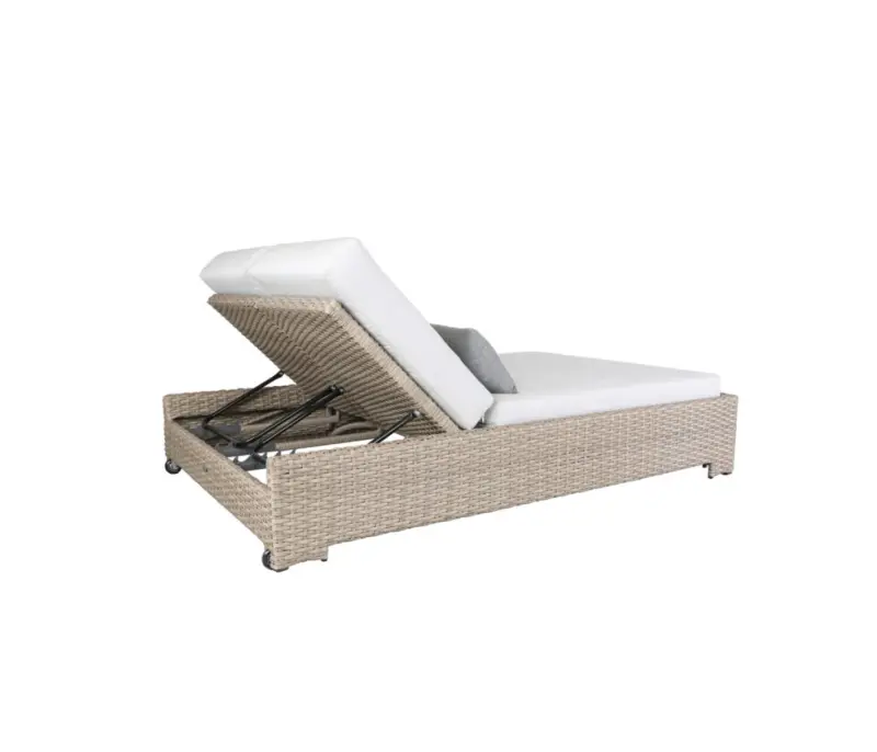 Drift Teak Double Chaise Day Bed, view 4