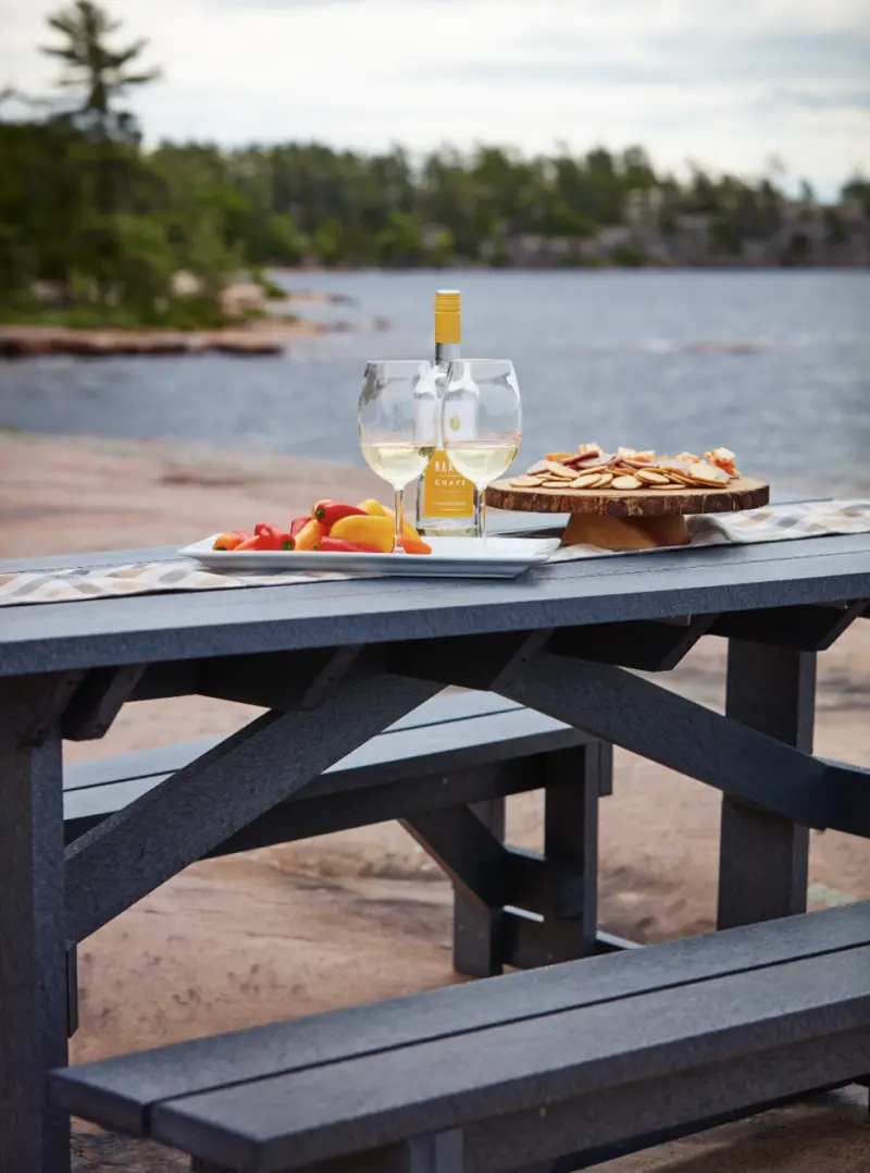 72″ Rectangular Picnic Table, view 3