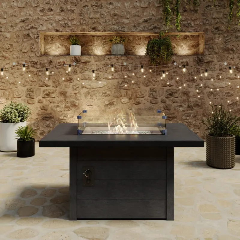 CRP Rectangular Fire Pit Table – 31.5″W x 48″L, view 2