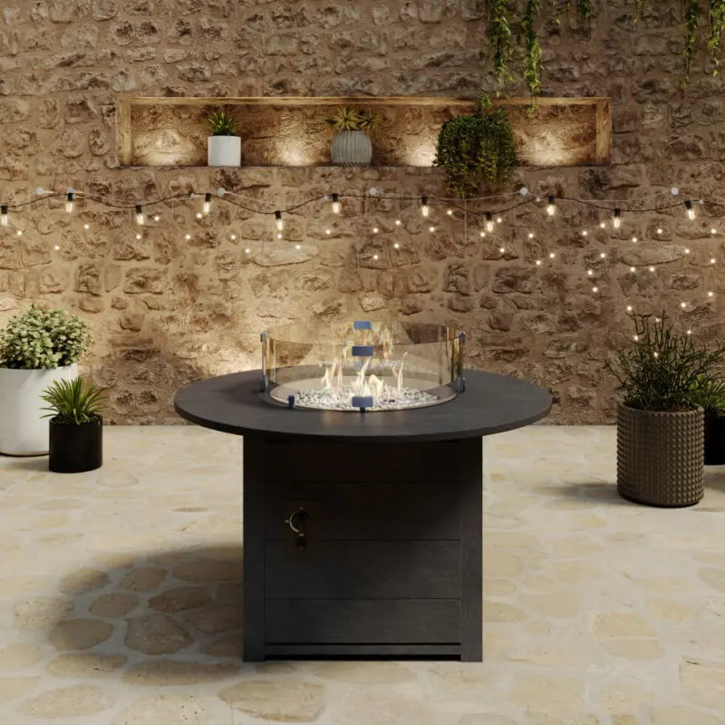 46″ Round Fire Table, view 2
