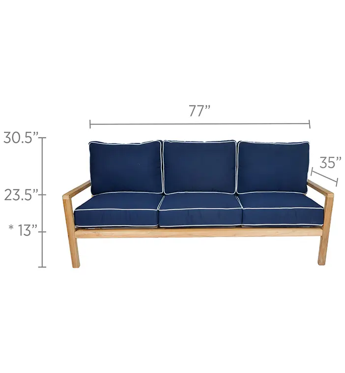 Coastal Sofa, view 4