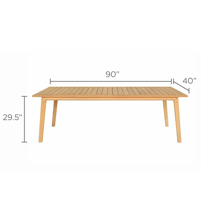 San Lucas Dining Table 40×90, view 3