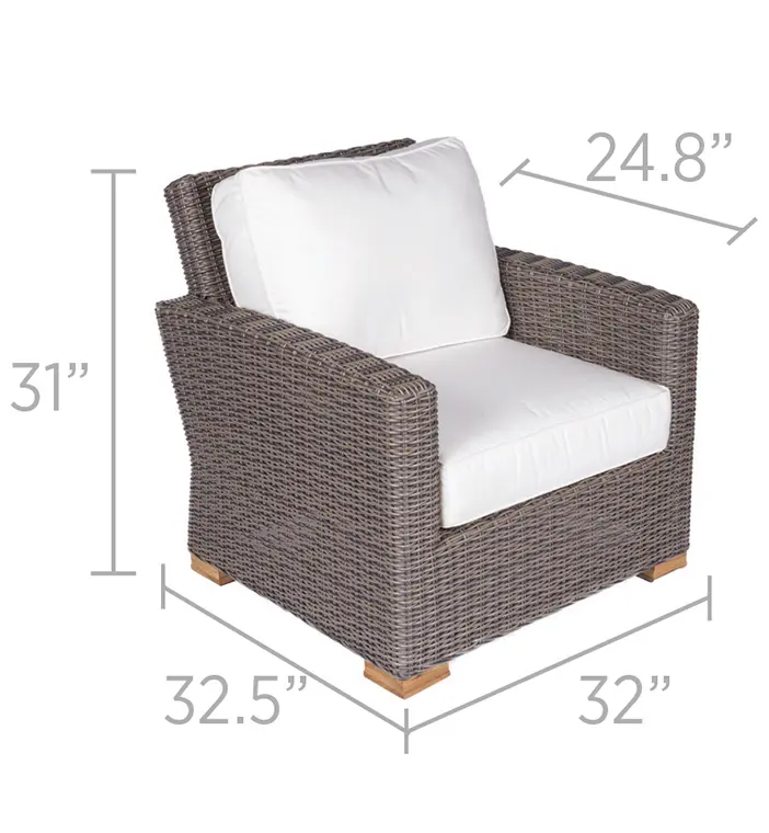 Sanibel Club Chair, view 3